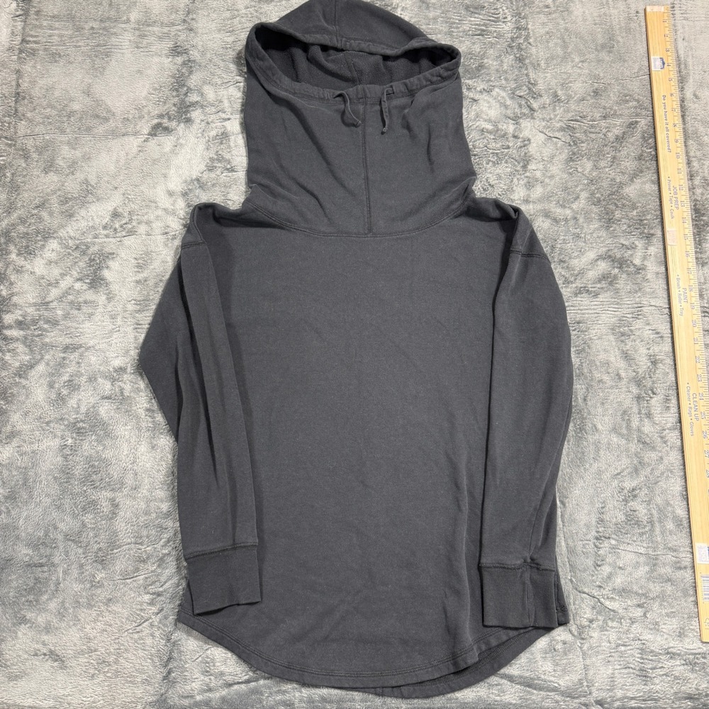 Mossimo Supply Co Funnel Neck Hoodie Womens Small Dark Gray
